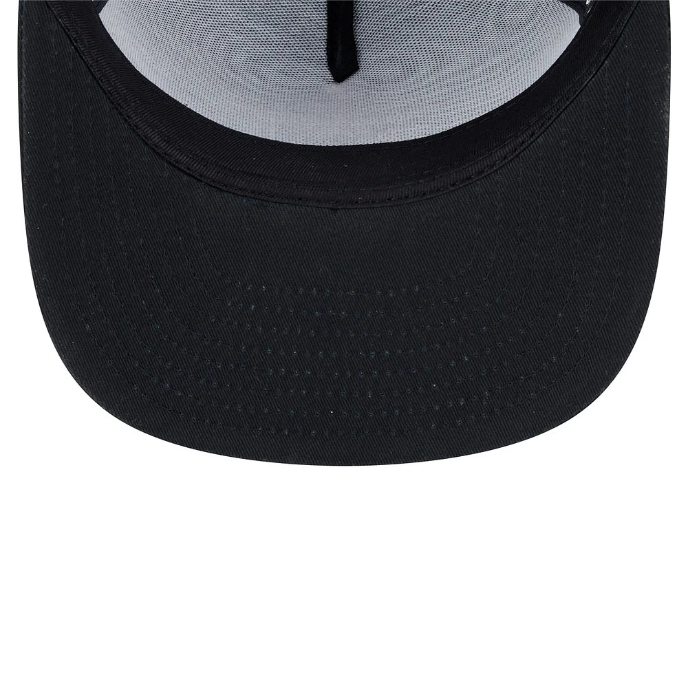 Men's New Era Black Boston Red Sox Score Check 9FIFTY A-Frame Trucker Snapback Hat