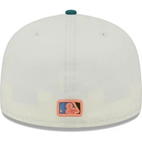 Men's New Era Cream Boston Red Sox Chrome 59FIFTY Fitted Hat