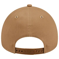 Men's New Era Khaki Boston Red Sox A-Frame 9FORTY Adjustable Hat