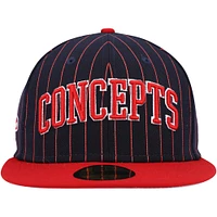 Casquette ajustée à fines rayures 59FIFTY Boston Red Sox Concepts New Era pour homme
