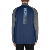 Men's New Era Navy Boston Red Sox Father's Day Raglan Quarter-Zip Top