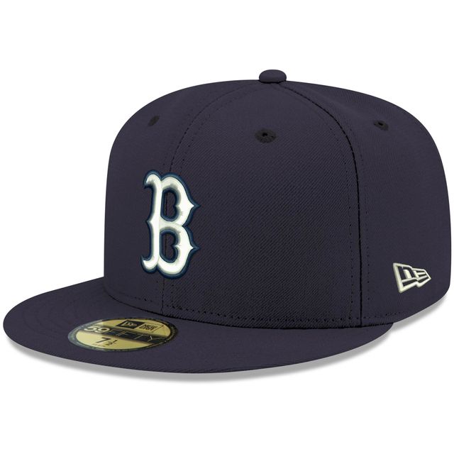 Casquette ajustée 59FIFTY bleu marine Boston Red Sox pour homme New Era