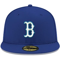Men's New Era Royal Boston Red Sox White Logo 59FIFTY Fitted Hat