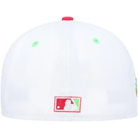 Casquette ajustée New Era Boston Red Sox Fenway Park 100th Anniversary Strawberry Lolli 59FIFTY pour homme, blanc/corail