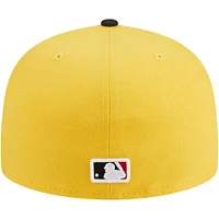 Casquette ajustée 59FIFTY Grilled Boston Red Sox New Era pour homme, jaune/noir