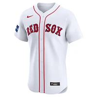Men's Nike David Ortiz White Boston Red Sox Home Elite Sponsor Patch Player Jersey