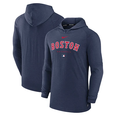 Sweat à capuche Nike Heather Navy Boston Red Sox Authentic Collection Early Work Tri-Blend Performance pour homme