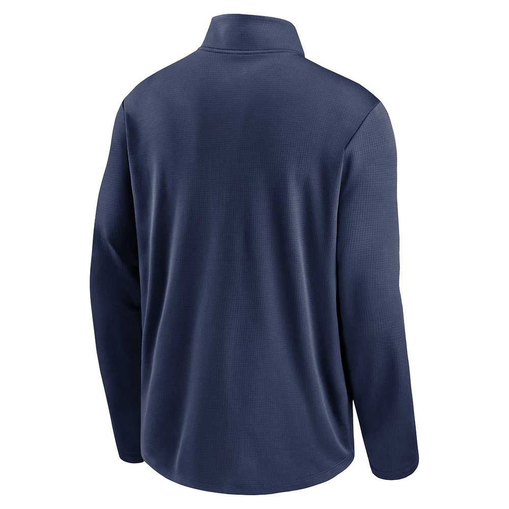 Men's Nike Navy Boston Red Sox Franchise Logo Pacer Performance Half-Zip Top