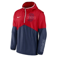 Men's Nike Red/Navy Boston Red Sox Overview Half-Zip Hoodie Jacket