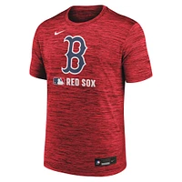 T-shirt Nike rouge Boston Red Sox Authentic Collection Velocity Performance pour homme