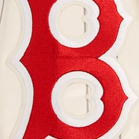 Men's Pro Standard Cream Boston Red Sox Cooperstown Collection Pinstripe Retro Classic Satin Full-Snap Jacket