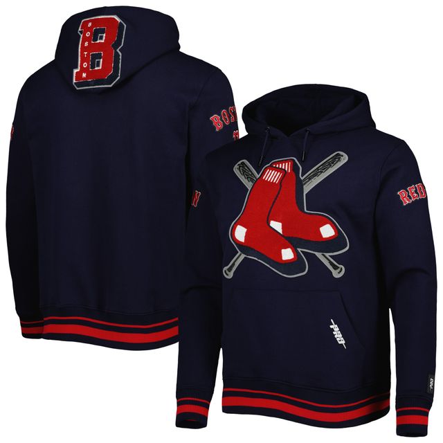 Sweat à capuche Pro Standard Boston Red Sox Mash Up Logo pour homme, bleu marine