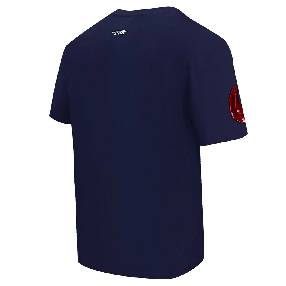 Men's Pro Standard Navy Boston Red Sox Turn It Up Dropped Shoulder T-Shirt