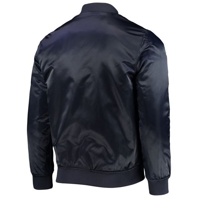Veste en satin à boutons-pression Pro Standard Boston Red Sox pour homme, bleu marine