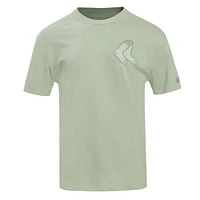 Men's Pro Standard Olive Boston Red Sox Neutral Drop Shoulder T-Shirt