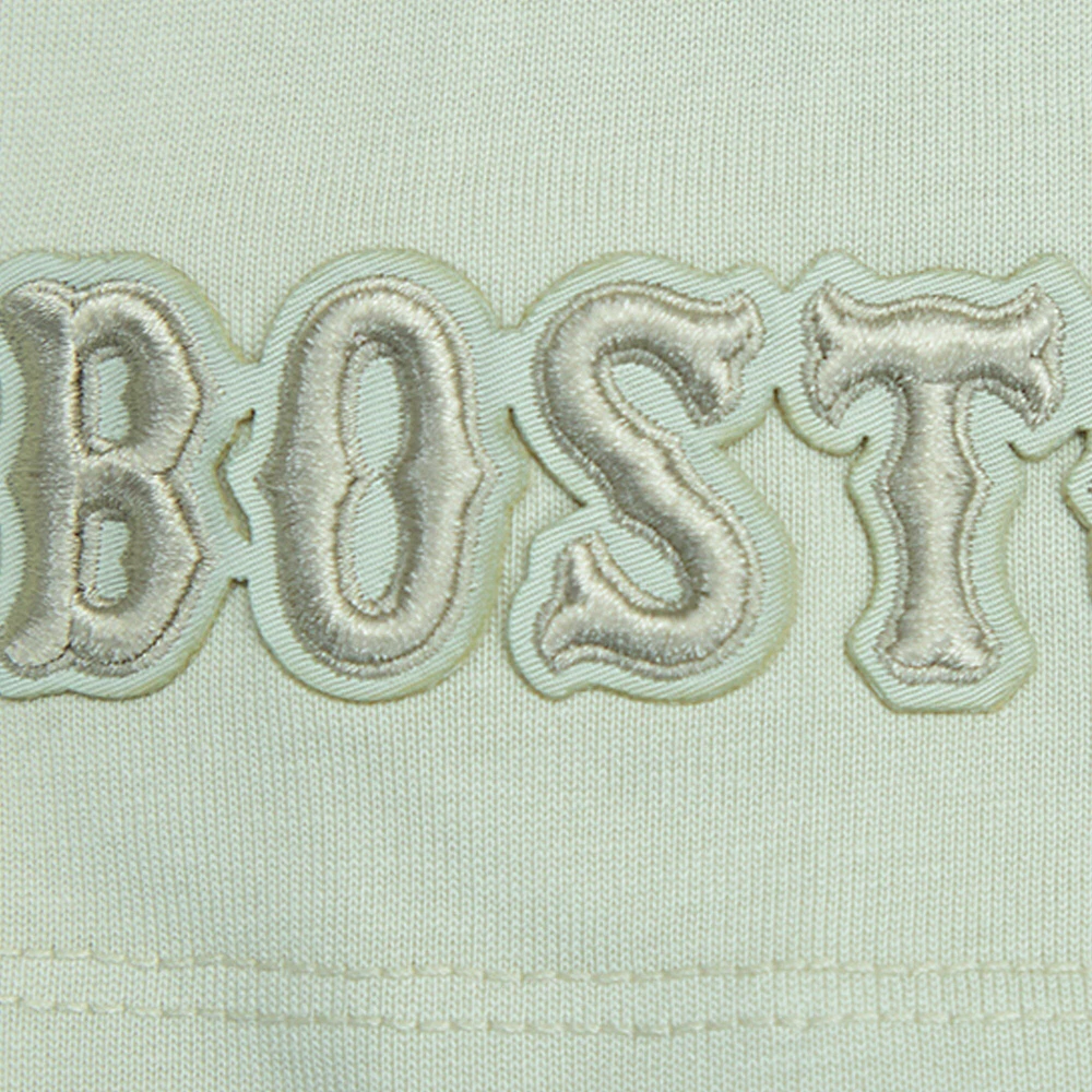 Men's Pro Standard Olive Boston Red Sox Neutral Drop Shoulder T-Shirt