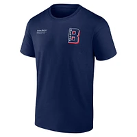 Men's Profile Navy Boston Red Sox Big & Tall Split Zone T-Shirt