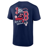 Men's Profile Navy Boston Red Sox Big & Tall Split Zone T-Shirt