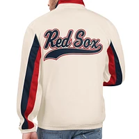 Men's Starter Cream Boston Red Sox Rebound Cooperstown Collection Full-Zip Track Jacket