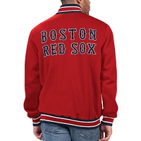 Men's Starter Red Boston Sox Secret Weapon Full-Snap Jacket