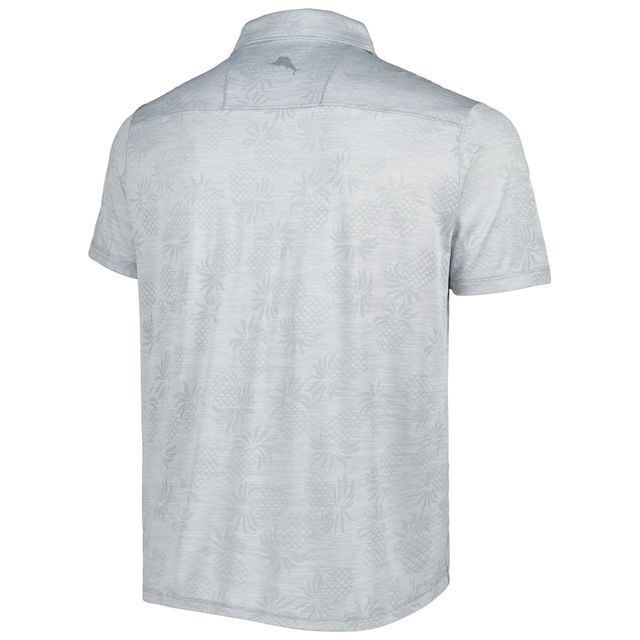 Polo Tommy Bahama gris Boston Red Sox IslandZone Pineapple Palm Coast pour homme