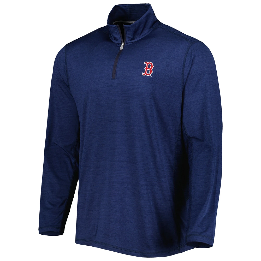 Men's Tommy Bahama Navy Boston Red Sox Delray IslandZone Half-Zip Top