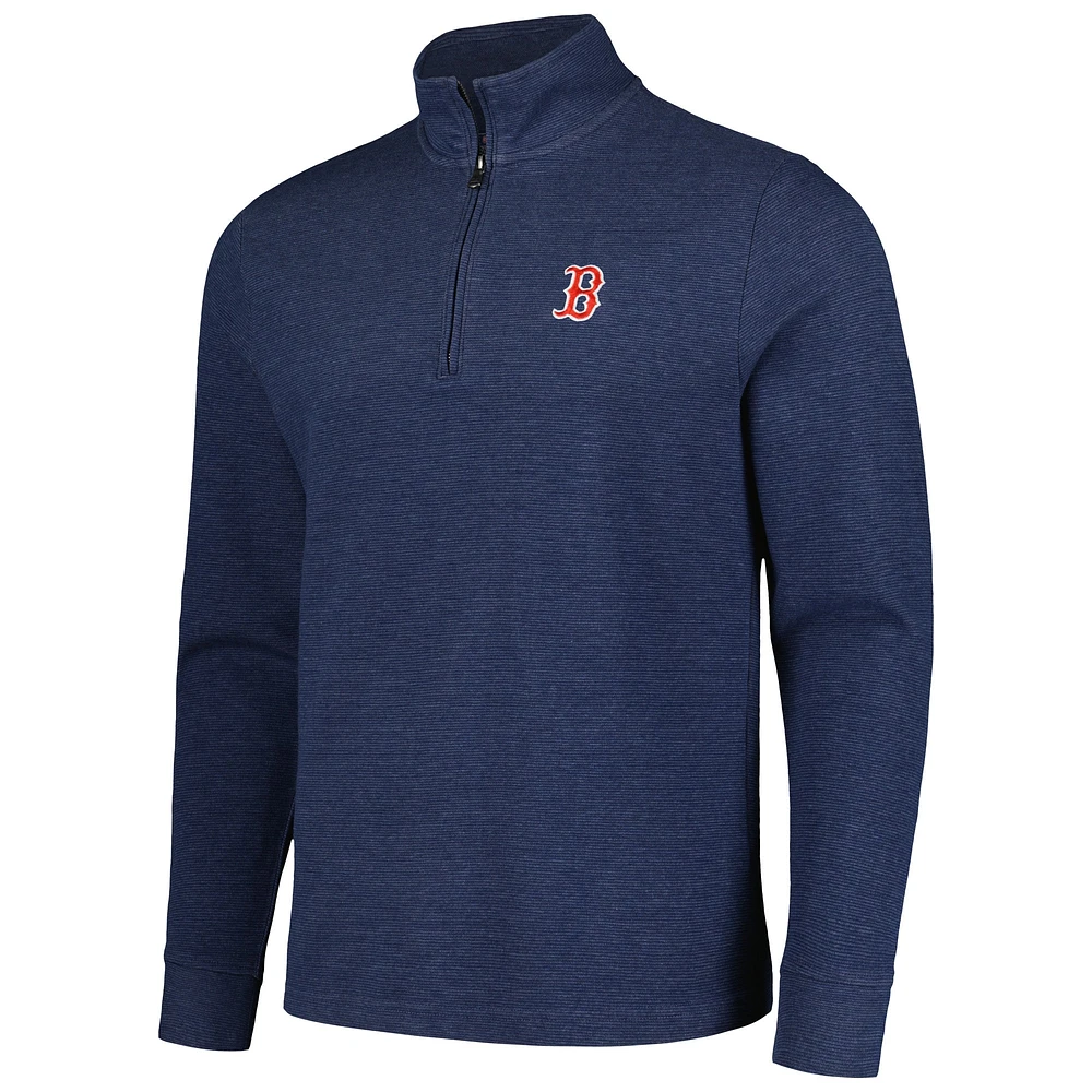 Men's Vineyard Vines Navy Boston Red Sox Saltwater Quarter-Zip Jacket