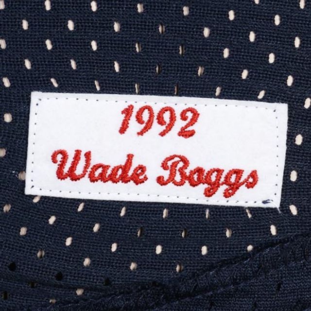 Mitchell & Ness Wade Boggs Boston Red Sox 1992 Authentic Cooperstown Collection Maillot d'entraînement au bâton - Bleu marine