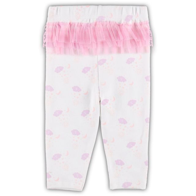 Nouveau-né et bébé blanc/rose Boston Red Sox Spreading Love Body & Tutu avec leggings