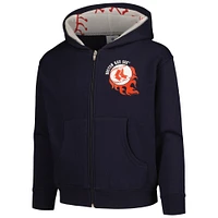 Toddler Soft as a Grape Navy Boston Red Sox Baseball Full-Zip Hoodie Jacket