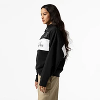 Women's Mitchell & Ness Black Boston Red Sox Quarter-Zip Pullover Top