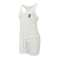 Women's Concepts Sport Cream Boston Red Sox Gardner Hacci Knit Romper