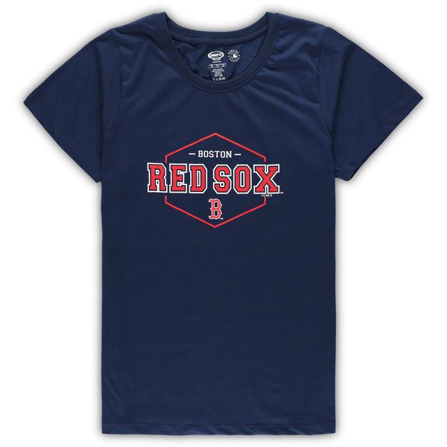 Ensemble de nuit avec écusson Concepts Sport pour femmes, bleu marine/rouge Boston Red Sox, taille plus