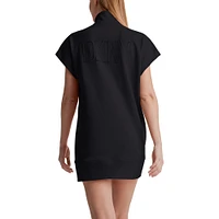Women's DKNY Sport Black Boston Red Sox Emily Quarter-Zip Sneaker Dress