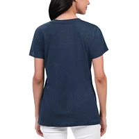 Women's G-III 4Her by Carl Banks Navy Boston Red Sox Key Move V-Neck T-Shirt