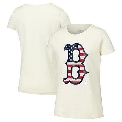 T-shirt vintage crème Boston Red Sox New Era pour femme