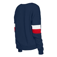 Women's New Era Navy Boston Red Sox Game Day Crew Pullover Sweatshirt