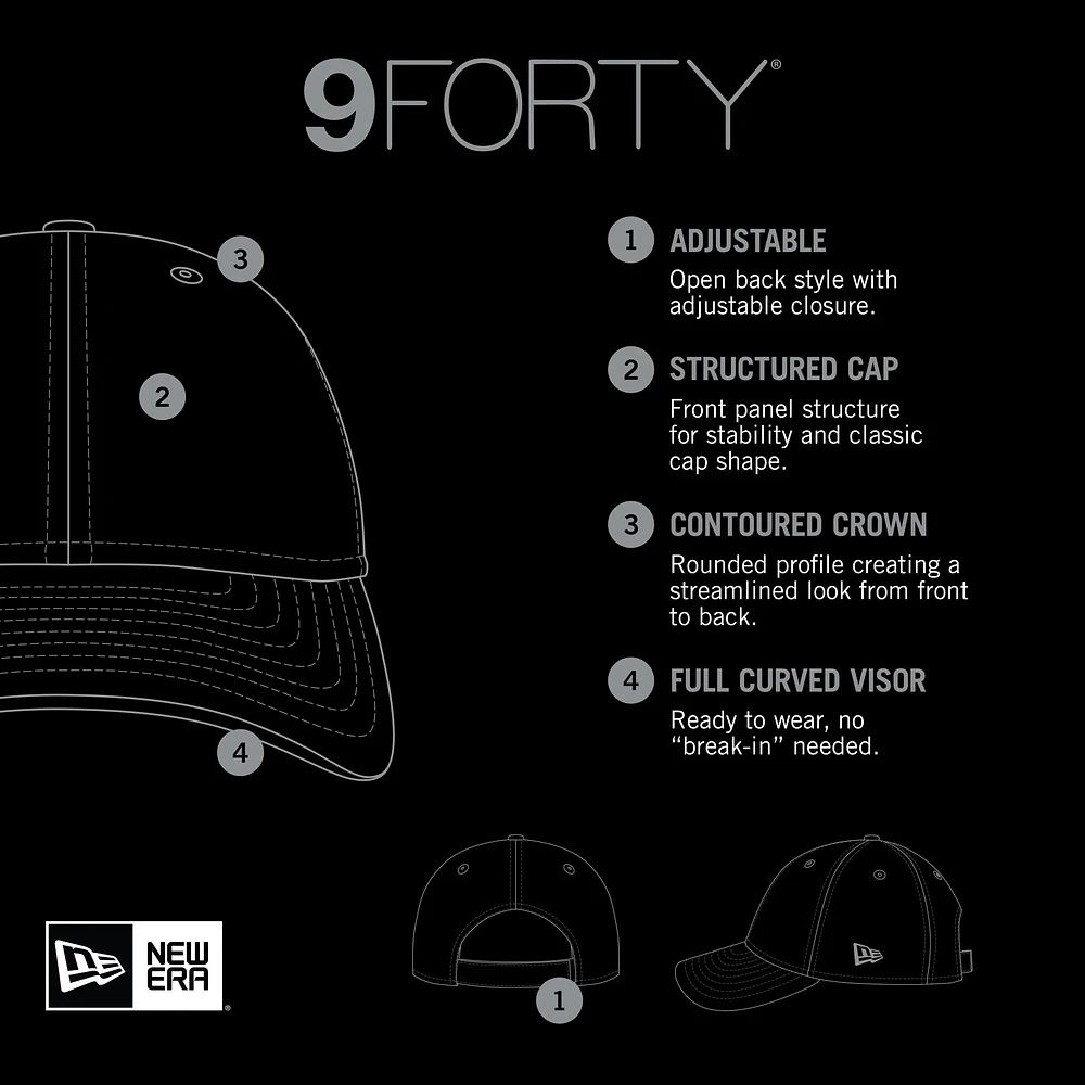 Casquette ajustable Chrome Cozy 9FORTY Boston Red Sox blanche New Era pour femme