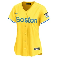 Women's Nike David Ortiz Gold Boston Red Sox City Connect Retired Player Jersey