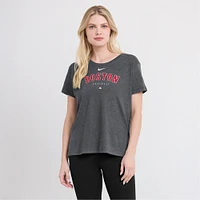 Women's Nike Heather Charcoal Boston Red Sox Authentic Collection Early Work Tri-Blend T-Shirt