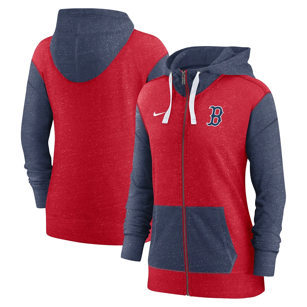 Women's Nike Red Boston Sox Full-Zip Hoodie