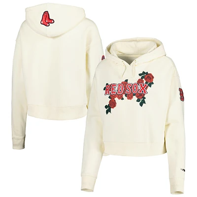 Sweat à capuche Pro Standard Boston Red Sox Roses crème pour femme