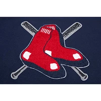Women's Pro Standard Navy Boston Red Sox Mash Up Pullover Sweatshirt