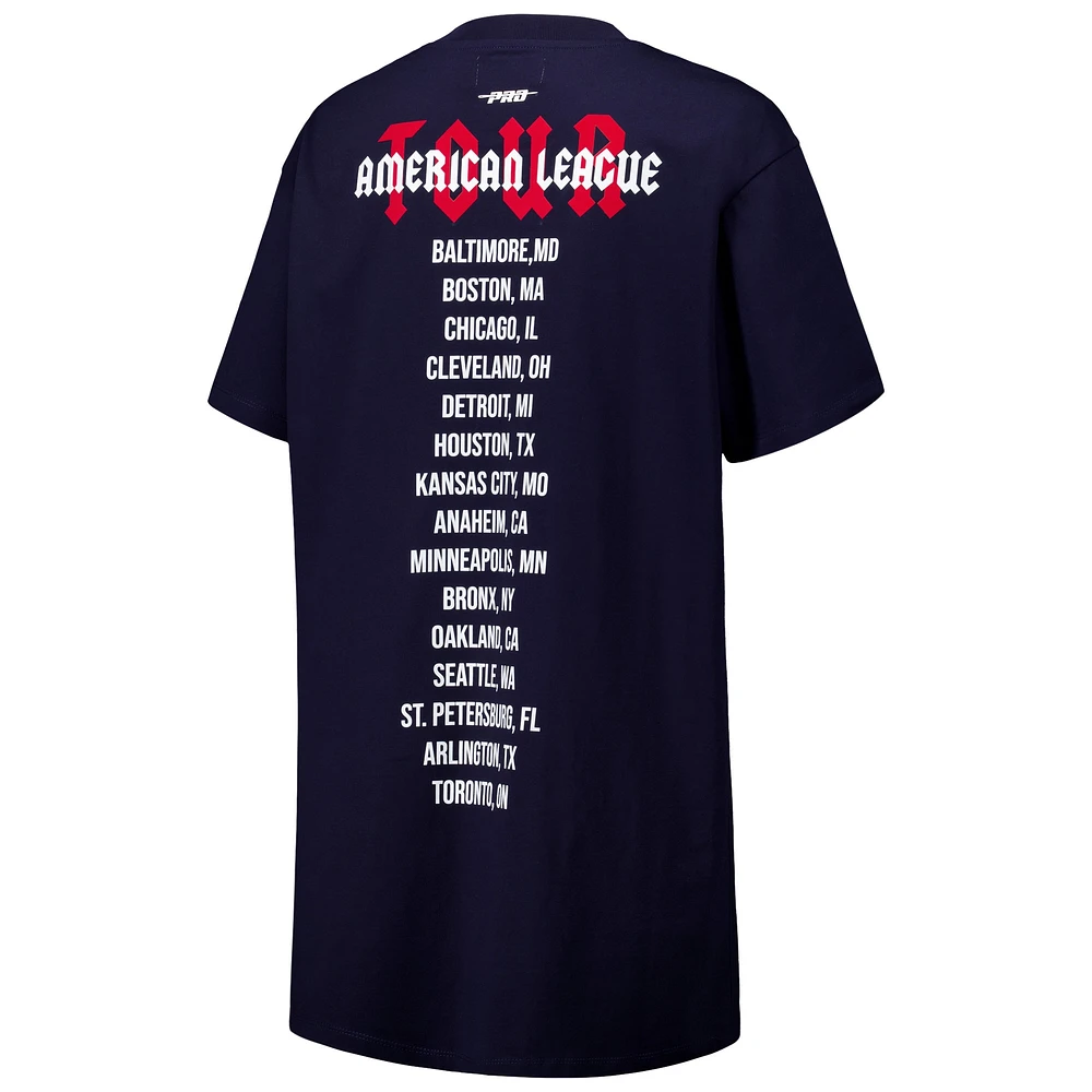 Women's Pro Standard Navy Boston Red Sox Oversized City Tour T-Shirt Dress