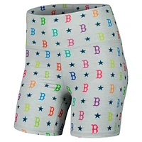 Short arc-en-ciel TLC Boston Red Sox Terez gris pour femme