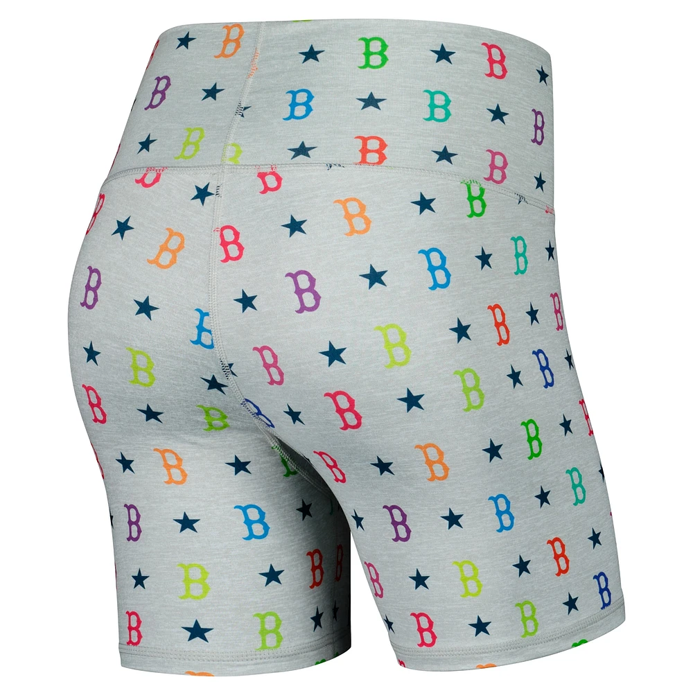 Short arc-en-ciel TLC Boston Red Sox Terez gris pour femme
