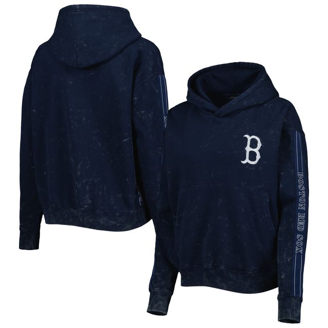 Chandail à capuchon The Wild Collective Boston Red Sox Marble pour femme, bleu marine