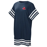 Women's Touch  Navy Boston Red Sox Cascade T-Shirt Dress