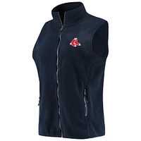Women's Vineyard Vines Navy Boston Red Sox Harbor Full-Zip Vest