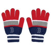 Women's WEAR by Erin Andrews Boston Red Sox Stripe Glove & Scarf Set